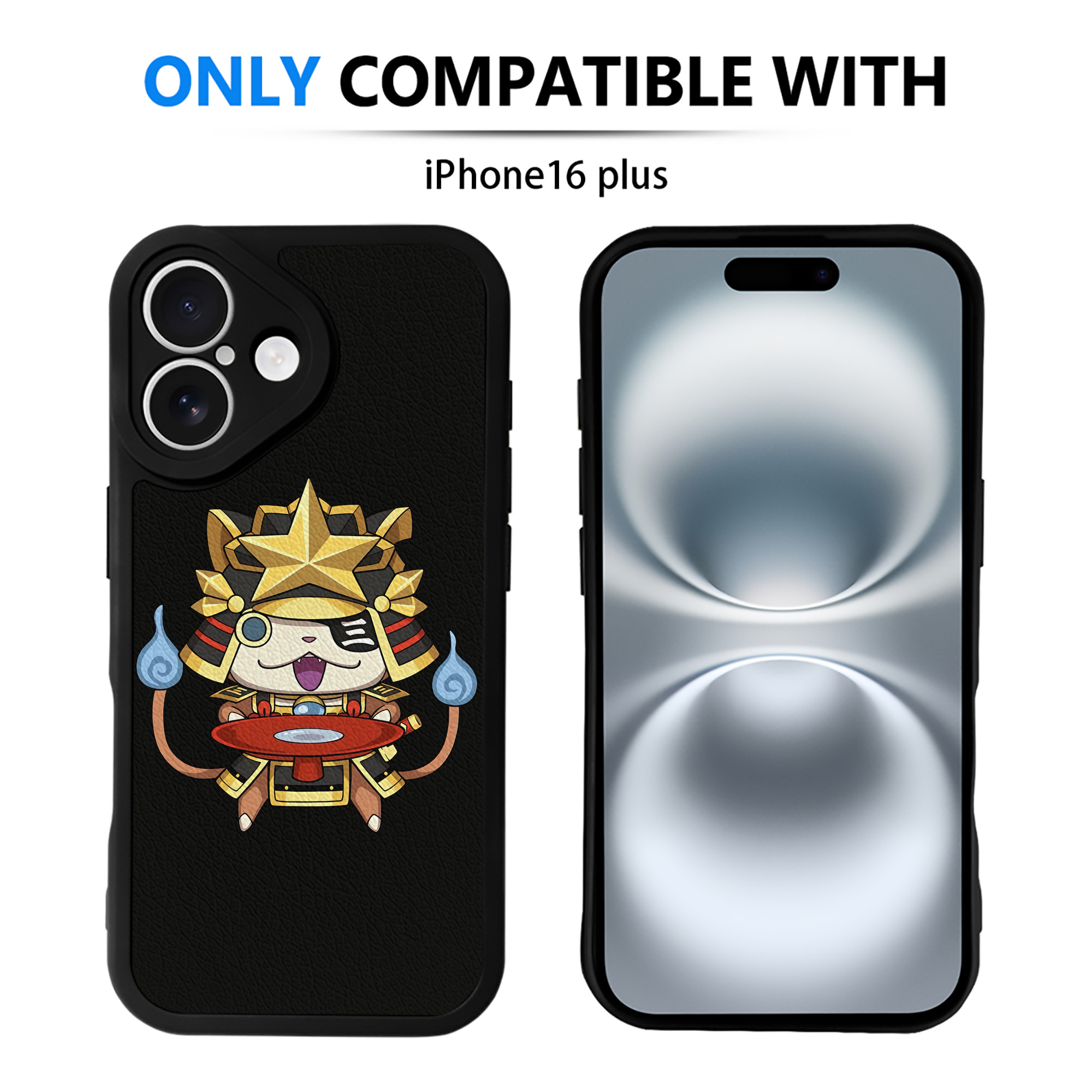 （画像用） 妖怪ウォッチ Yo-kai Watch 【iPhone 16シリーズ対応】シリコンスマホケース（レザー調） 材質：シリコン